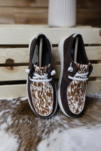 Load image into Gallery viewer, Ariat Hilo Shoe Brown Cow Print