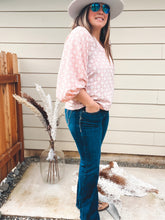 Load image into Gallery viewer, Blush Balloon Sleeve Blouse