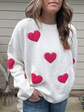Load image into Gallery viewer, Long Sleeve Heart Sweater