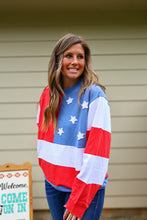 Load image into Gallery viewer, Mineral Washed American Flag Crew