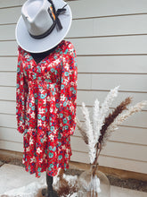 Load image into Gallery viewer, Silk Floral Dress