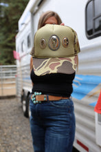 Load image into Gallery viewer, Camo Concho Trucker Hat