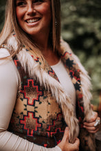 Load image into Gallery viewer, Aztec Fur Joelle Vest