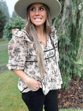 Load image into Gallery viewer, Western Babydoll Top