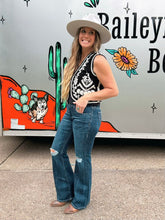 Load image into Gallery viewer, Embroidered Ribbon Tie Vest