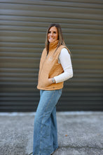 Load image into Gallery viewer, Boot Stitch Camel Vest