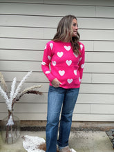 Load image into Gallery viewer, All Over Heart Sweater