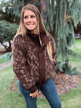 Load image into Gallery viewer, Hooey Tan Aztec Sherpa Jacket
