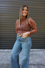 Load image into Gallery viewer, Western Mesh Long Sleeve
