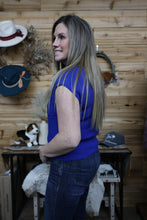 Load image into Gallery viewer, Blue Mock Neck Sweater