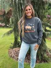 Load image into Gallery viewer, Nikki Charcoal Crewneck
