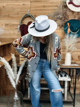 Load image into Gallery viewer, Aztec Belted Cardi