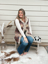 Load image into Gallery viewer, Aztec Fur Joelle Vest