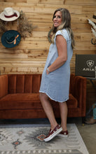 Load image into Gallery viewer, Tencel Sleeveless Shirt Dress
