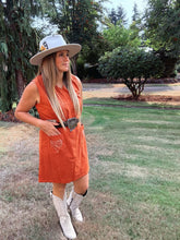 Load image into Gallery viewer, Corduroy Sleeveless Dress