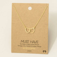 Load image into Gallery viewer, Gold Dipped Heart Necklace: Gold