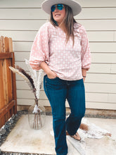 Load image into Gallery viewer, Blush Balloon Sleeve Blouse