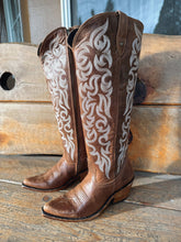 Load image into Gallery viewer, Mossil Tan Wide Calf Boot