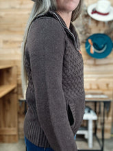 Load image into Gallery viewer, Chocolate Brown Cable Sweater