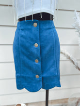 Load image into Gallery viewer, Teal Suede Skirt