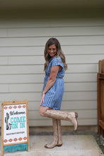 Load image into Gallery viewer, The Annie Oxford Stripe Dress