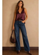 Load image into Gallery viewer, Burgundy Satin Bubble Tank