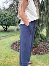 Load image into Gallery viewer, Wide Leg Navy Pant