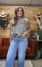 Load image into Gallery viewer, Olive Lace Top