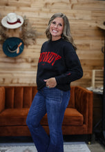 Load image into Gallery viewer, Black Collegiate Oversized Sweatshirt