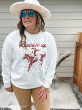 Load image into Gallery viewer, Buckle Up Boot Stitch Crew Natural