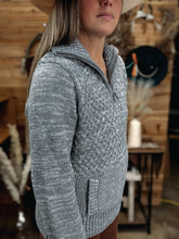 Load image into Gallery viewer, Grey Cable Knit Sweater