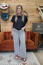 Load image into Gallery viewer, High Rise Grey Leopard Pants