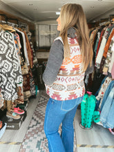 Load image into Gallery viewer, Aztec Button Vest
