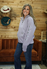 Load image into Gallery viewer, Purple Ariat Half-Zip Hoodie