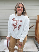 Load image into Gallery viewer, Buckle Up Boot Stitch Crew Natural