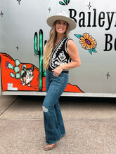 Load image into Gallery viewer, Embroidered Ribbon Tie Vest