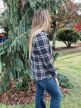 Load image into Gallery viewer, Black Red Plaid Shirt