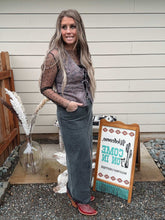 Load image into Gallery viewer, Washed Denim Maxi Skirt