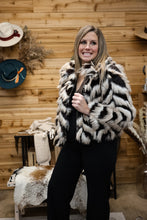 Load image into Gallery viewer, Stripe Fur Pattern Jacket
