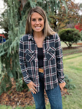 Load image into Gallery viewer, Black Red Plaid Shirt