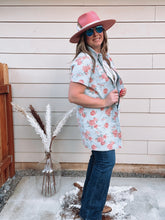 Load image into Gallery viewer, Floral Denim Shirt Dress