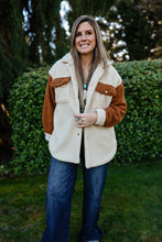Load image into Gallery viewer, Sherpa button jacket. Super cozy and oversized
