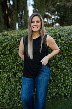 Load image into Gallery viewer, Studded Shoulder Top