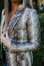 Load image into Gallery viewer, Snakeskin Blazer