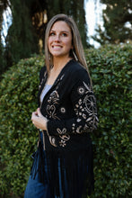Load image into Gallery viewer, Embroidered Fringe Jacket