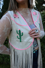 Load image into Gallery viewer, Cactus Suede Fringe Vest