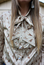 Load image into Gallery viewer, satin cowboy bow tie top
