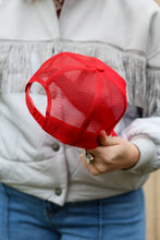 Load image into Gallery viewer, Red Buckaroo Trucker hat