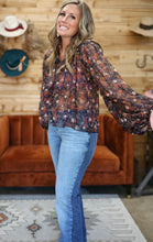 Load image into Gallery viewer, Sheer Floral Blouse