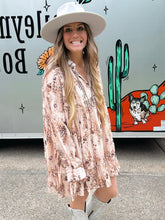 Load image into Gallery viewer, Floral Leopard Dress